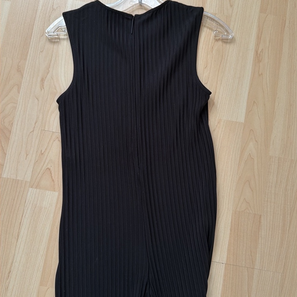 COS black pleated wide leg jumpsuit, size XS - Picture 10 of 12